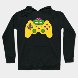 Video Game Controller Gamer E-Sports Mardi Gras Carnival Hoodie